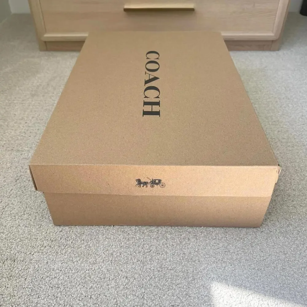 Coach Large Logo Shoe Box with Coach Tissue Paper — Box Only